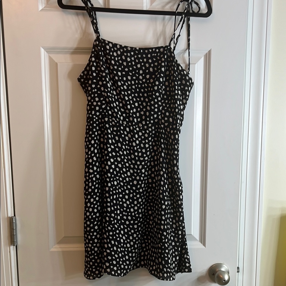 GB Girls Black and White Spaghetti Strap Sundress